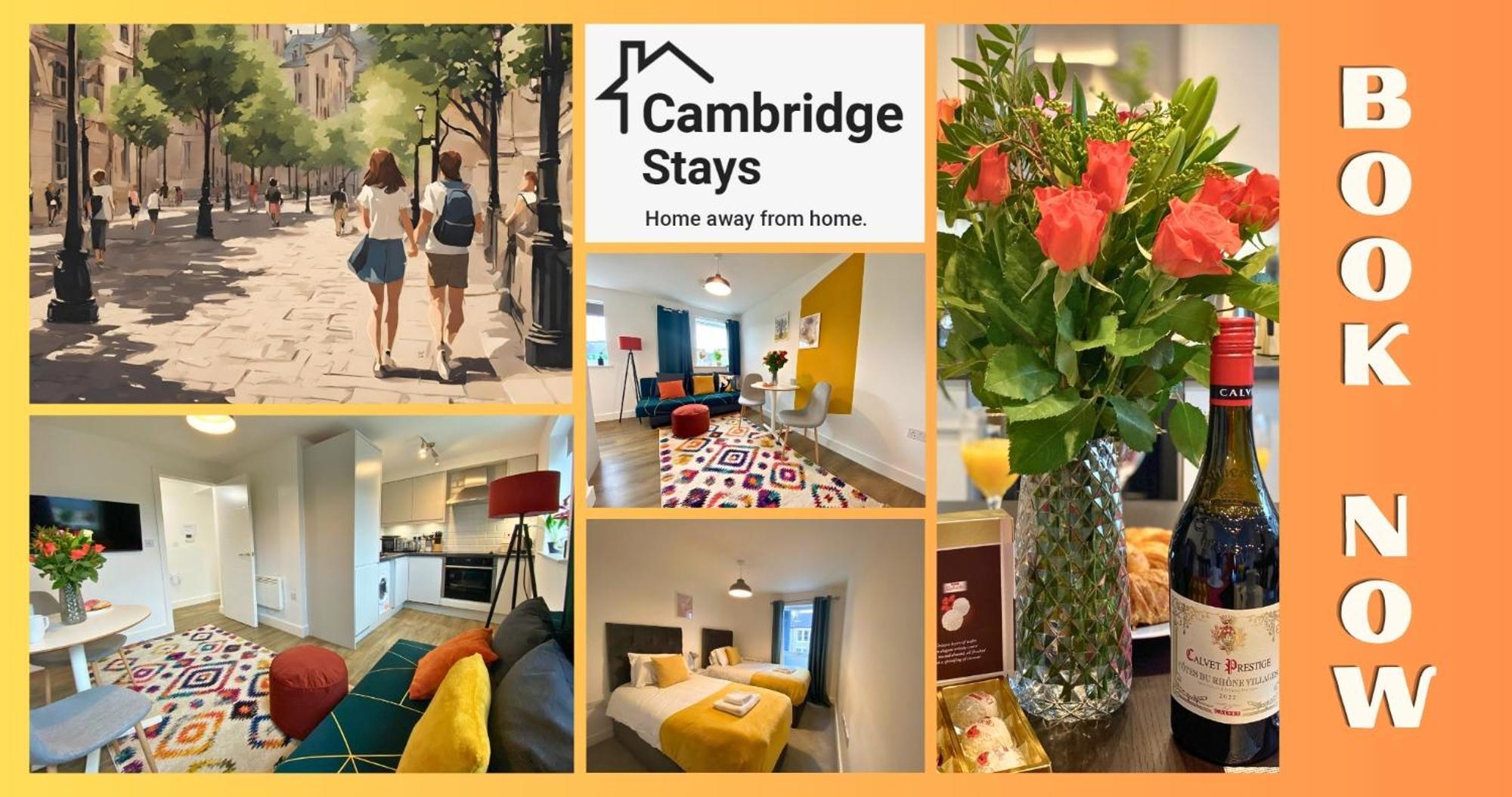 Cambridge Stays Central Apart Hotel 1Br Flats-Easy Walk To City Centre-Parking מראה חיצוני תמונה